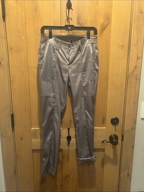 White House Black Market Taupe Cropped Straight Pants